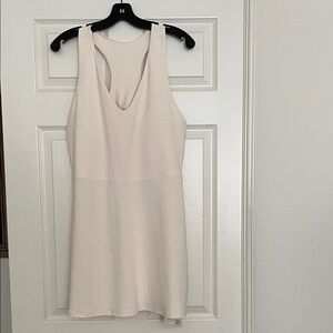 Cream Racerback Tennis Dress